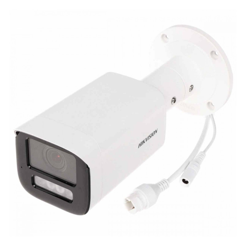 دوربین مداربسته هایک ویژن DS-2CD2T43G2-4LI از نمای بالا و روبرو