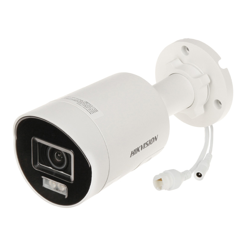 دوربین مداربسته هایک ویژن DS-2CD2047G2H-LIU به سمت چپ چرخیده و از بالا دیده می‌شود