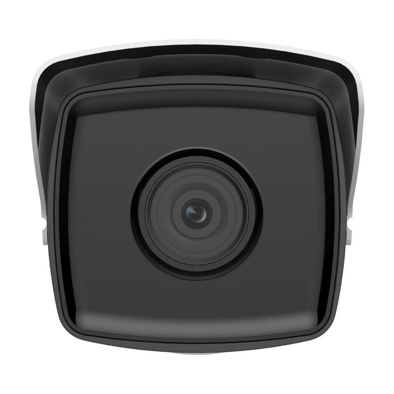 لنز دوربین مداربسته هایک ویژن DS-2CD2T43G2-2I از نمای روبرو دیده می شود