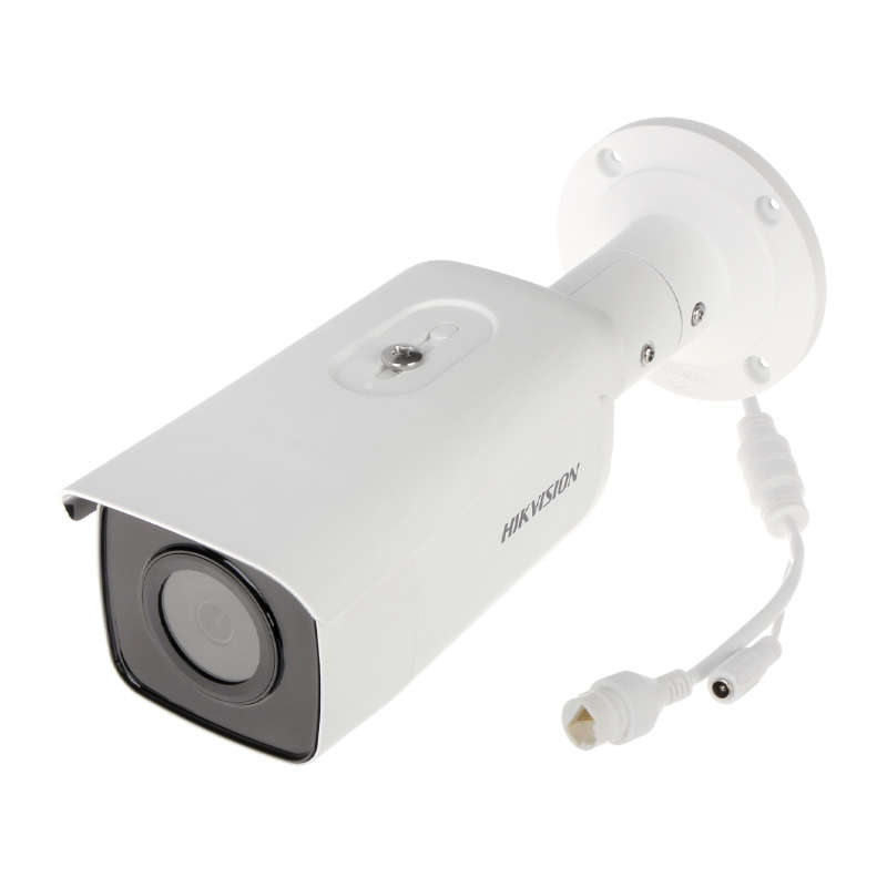 دوربین مداربسته هایک ویژن DS-2CD2T46G2-4I به چپ چرخیده و از بالا دیده می شود