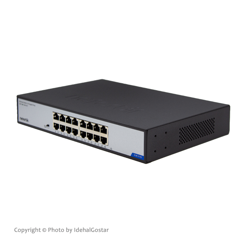 سوئیچ شبکه 16 پورت گیگابیتی نتربیت مدل NGS-1016D