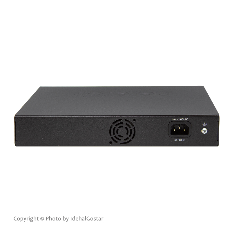 نمای پشتی سوئیچ شبکه 16 پورت گیگابیتی نتربیت مدل NGS-1016D